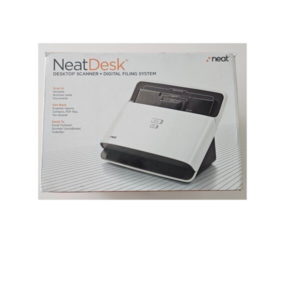 Neat Desk Desktop Scanner Plus Digital Filing System With Accessories In Box - Picture 1 of 11